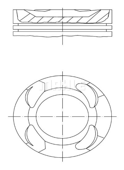 Obrázok Piest MAHLE  081PI00125000