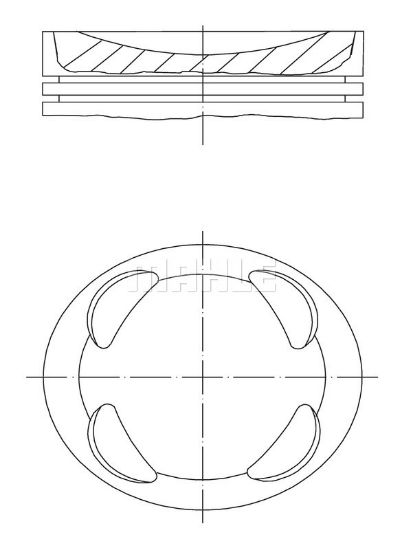 Obrázok Piest MAHLE  081PI00104000