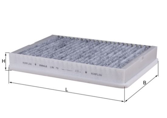 Obrázok Filter vnútorného priestoru MAHLE  LAK79