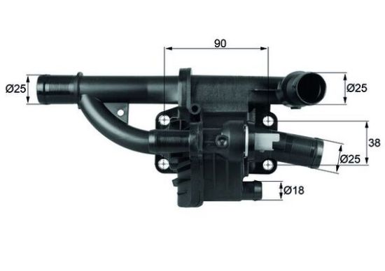 Obrázok Termostat chladenia MAHLE BEHR TH4083