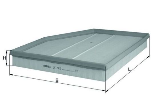 Obrázok Vzduchový filter MAHLE  LX982