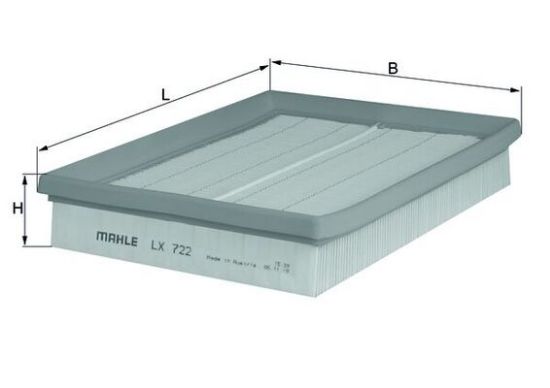 Obrázok Vzduchový filter MAHLE  LX722