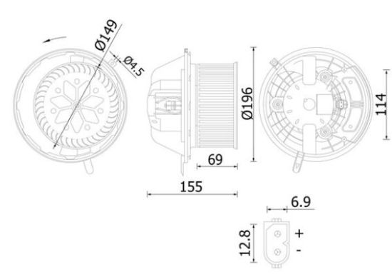 Obrázok Vnútorný ventilátor MAHLE BEHR AB219000S