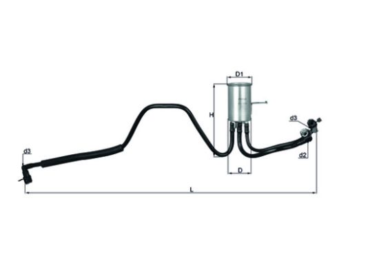 Obrázok Palivový filter MAHLE  KL544