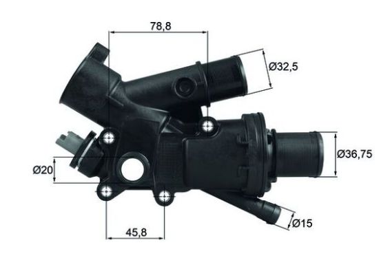 Obrázok Termostat chladenia MAHLE BEHR TH4383