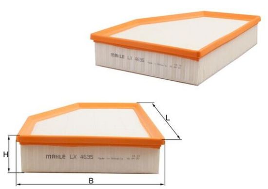 Obrázok Vzduchový filter MAHLE  LX4635