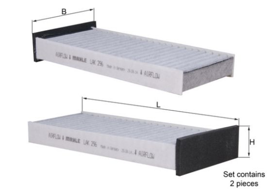 Obrázok Filter vnútorného priestoru MAHLE  LAK296S