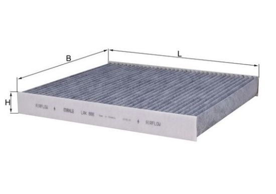 Obrázok Filter vnútorného priestoru MAHLE  LAK888