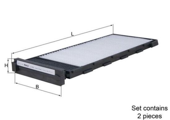 Obrázok Filter vnútorného priestoru MAHLE  LA932S