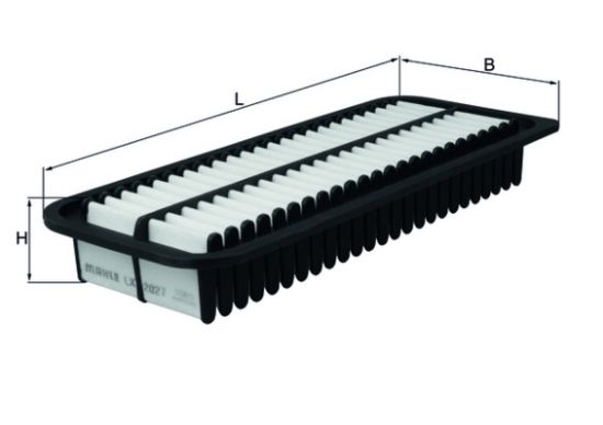 Obrázok Vzduchový filter MAHLE  LX2027