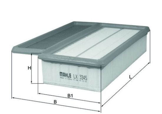 Obrázok Vzduchový filter MAHLE  LX3345