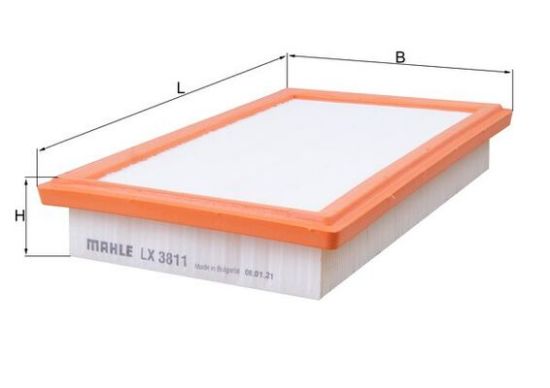 Obrázok Vzduchový filter MAHLE  LX3811