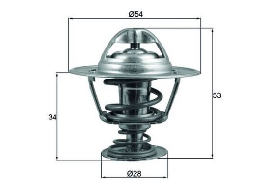 Obrázok Termostat chladenia MAHLE BEHR TX20388D