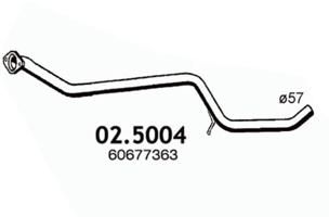 Obrázok Výfukové potrubie ASSO  025004