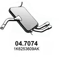 Obrázok Koncový tlmič výfuku ASSO  047074