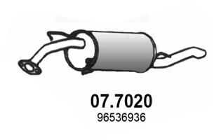 Obrázok Koncový tlmič výfuku ASSO  077020
