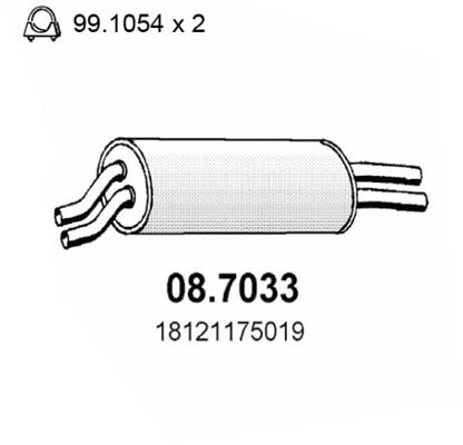 Obrázok Koncový tlmič výfuku ASSO  087033