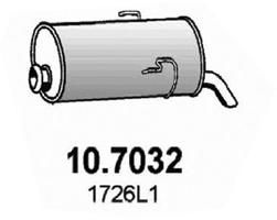 Obrázok Koncový tlmič výfuku ASSO  107032