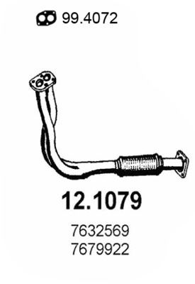 Obrázok Výfukové potrubie ASSO  121079