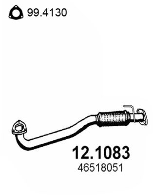 Obrázok Výfukové potrubie ASSO  121083