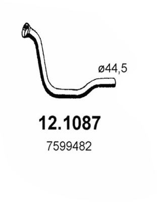Obrázok Výfukové potrubie ASSO  121087