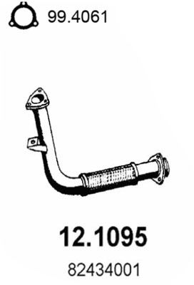 Obrázok Výfukové potrubie ASSO  121095