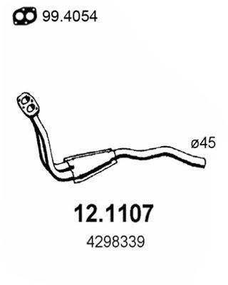 Obrázok Výfukové potrubie ASSO  121107
