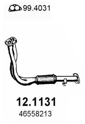 Obrázok Výfukové potrubie ASSO  121131