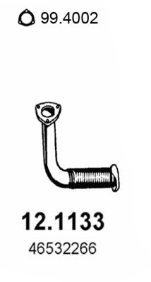 Obrázok Výfukové potrubie ASSO  121133