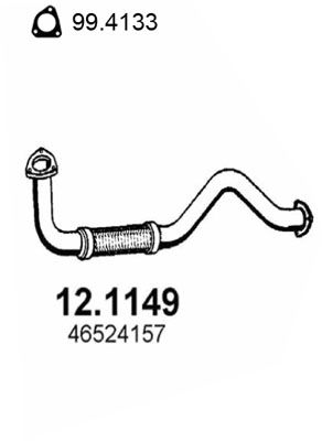 Obrázok Výfukové potrubie ASSO  121149