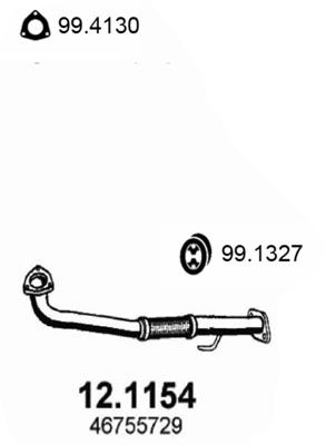 Obrázok Výfukové potrubie ASSO  121154