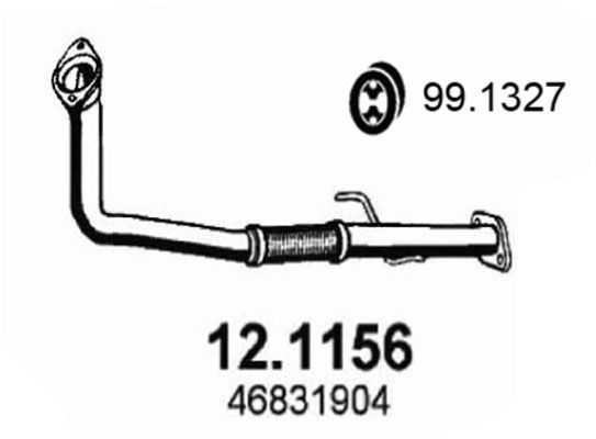 Obrázok Výfukové potrubie ASSO  121156