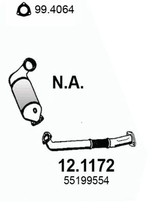 Obrázok Výfukové potrubie ASSO  121172