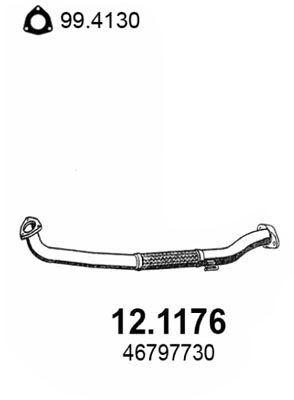 Obrázok Výfukové potrubie ASSO  121176