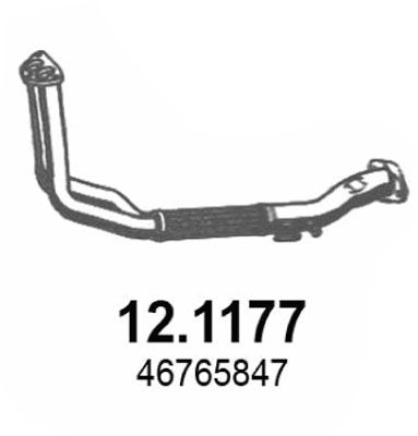 Obrázok Výfukové potrubie ASSO  121177