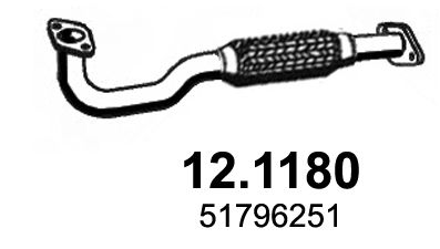Obrázok Výfukové potrubie ASSO  121180