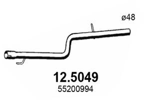 Obrázok Výfukové potrubie ASSO  125049