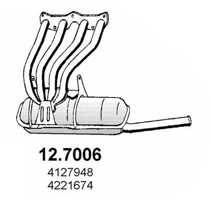 Obrázok Koncový tlmič výfuku ASSO  127006