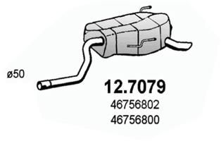 Obrázok Koncový tlmič výfuku ASSO  127079