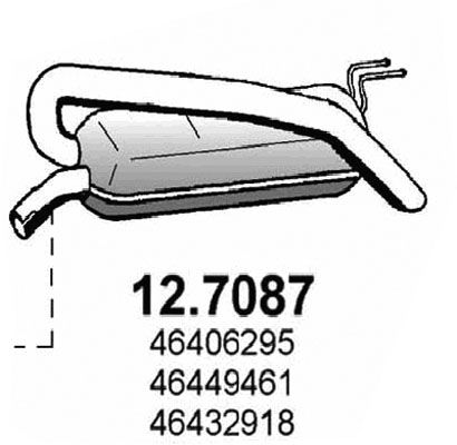 Obrázok Koncový tlmič výfuku ASSO  127087