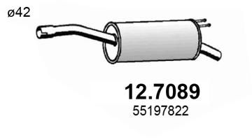 Obrázok Koncový tlmič výfuku ASSO  127089