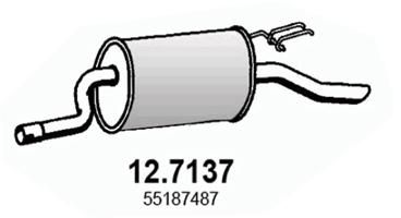 Obrázok Koncový tlmič výfuku ASSO  127137