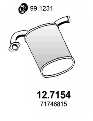 Obrázok Koncový tlmič výfuku ASSO  127154