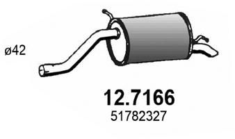 Obrázok Koncový tlmič výfuku ASSO  127166