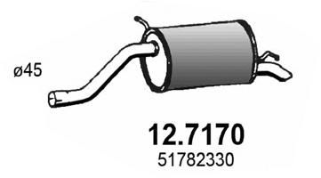Obrázok Koncový tlmič výfuku ASSO  127170