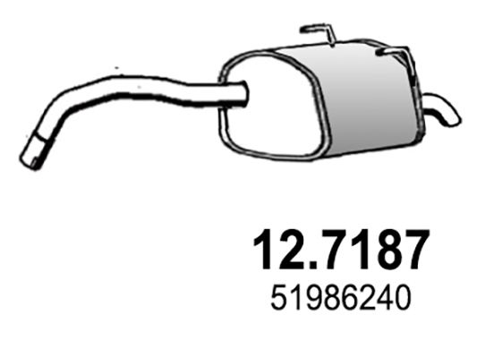 Obrázok Koncový tlmič výfuku ASSO  127187
