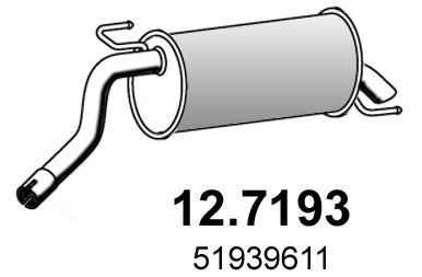 Obrázok Koncový tlmič výfuku ASSO  127193