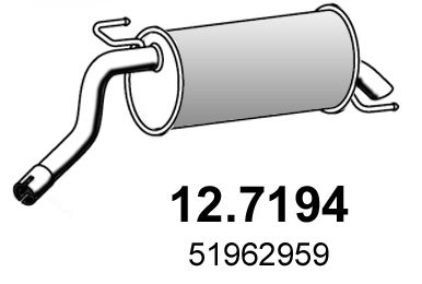 Obrázok Koncový tlmič výfuku ASSO  127194