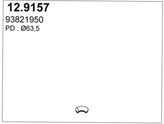 Obrázok Výfukové potrubie ASSO  129157