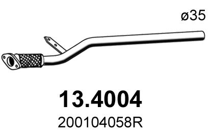 Obrázok Výfukové potrubie ASSO  134004